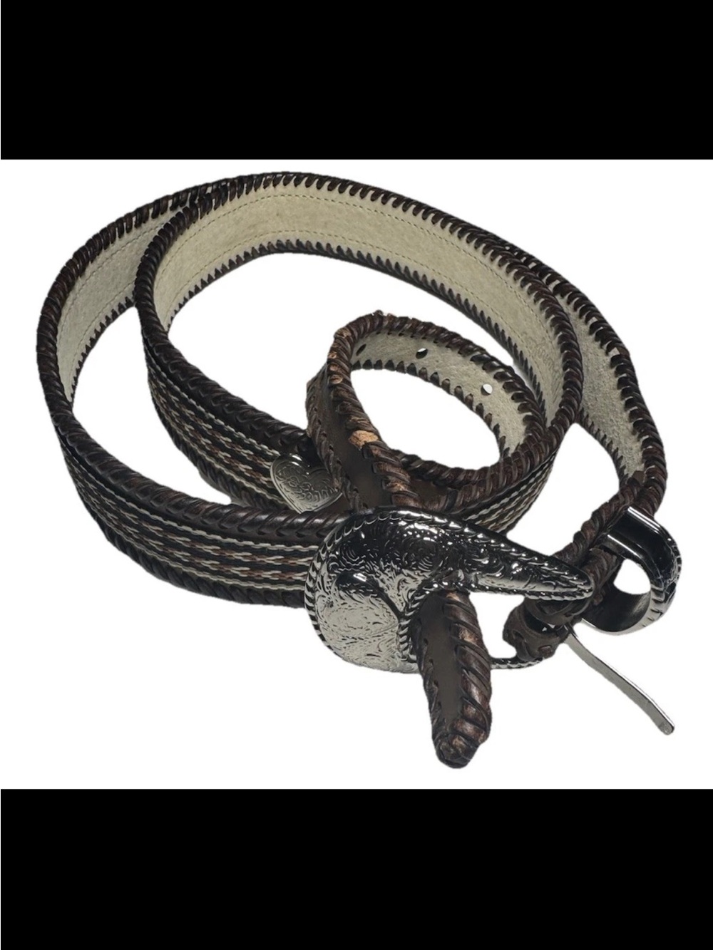 Wrangler Genuine Leather, Vintage, western belt women New With Tag 2x and small